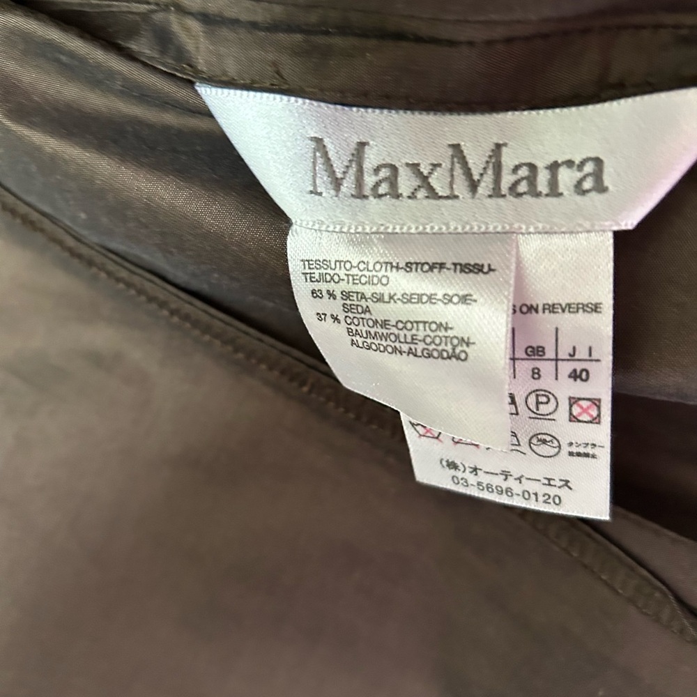 MaxMara Dark Brown Italian Blouse